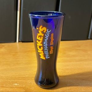 Walt Disney Magic Kingdom Mickey’s Philharmagic Blue Tall Shot Glass - New